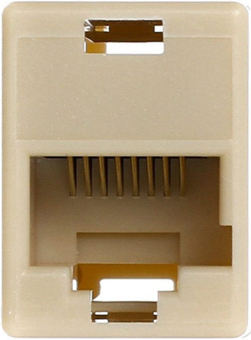 Адаптер проходной VCOM VTE7713-1/10 RJ45-RJ45, кат. 5e (10 шт)