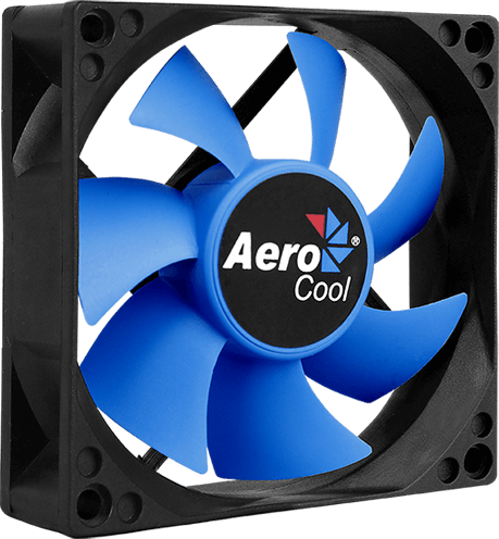 Вентилятор для корпуса AeroCool Motion 8 4710700950760 80х80х25мм, 2000rpm, 21,5 CFM, 25.3 dBA, Molex 4-pin, съемная крыльчатка, гидравлический подшип