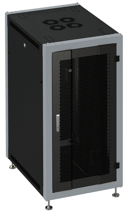 Шкаф напольный 19, 15U SYSMATRIX SL 6615.932 600x600x800mm (ШхГхВ) передняя дверь перфорированная, задняя дверь сплошная металлическая, поворотная ру