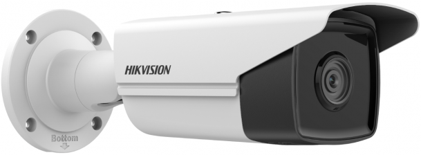 Видеокамера IP HIKVISION DS-2CD2T43G2-4I(6mm) 4Мп уличная цилиндрическая с EXIR-подсветкой до 80м и технологией AcuSense; объектив 6мм