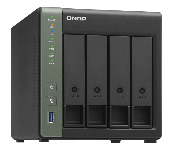 Сетевой накопитель QNAP TS-431X3-4G 4 отсека 3,5/2,5, 10GbE SFP+, 1GbE RJ-45, 2,5GbE RJ-45, ARM Cortex-A15 Annapurna Labs AL-314 1,7 ГГц, 4 ГБ