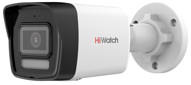 Видеокамера IP HiWatch DS-I450M(C)(2.8mm) 4Мп, уличная, цилиндрическая, с EXIR-подсветкой до 30м и встроенным микрофоном