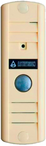   Xcom-Shop Вызывная панель Activision AVP-506 (PAL) (бежевый) для одного абонента, ИК подсветка до 1,5м, цв. матрица 1/3, 600 ТВл, 0,5 лк, питание 12В, угол обз