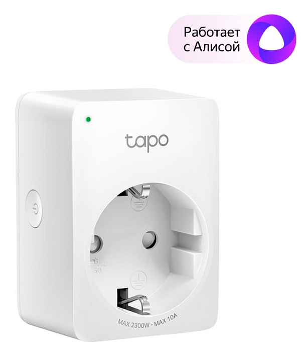   Xcom-Shop Розетка умная TP-LINK Tapo P100(1-pack) mini smart plug, 802.11b/g/n wifi, Bluetooth 4.2