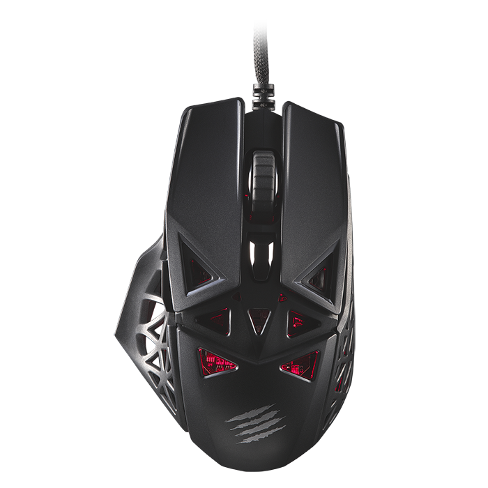 Мышь Mad Catz M.O.J.O. M1 MM04DCINBL000-0 игровая, чёрная, PMW3360, USB, 6 кнопок, 12000 dpi, RGB подсветка