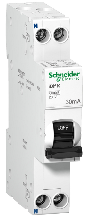 Выключатель Schneider Electric A9D49606 дифференциальный автоматический 6КА 6A C 30МA A