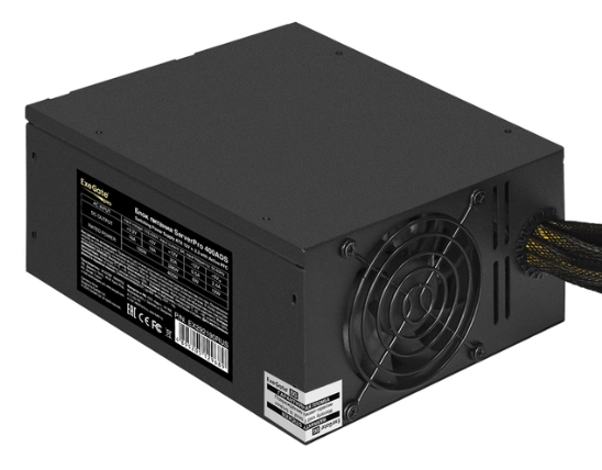  Блок питания ATX Exegate ServerPRO-400ADS EX292190RUS 400W (APFC, КПД 82% (80 PLUS), 2x8cm fans, 24pin, (4+4)pin, PCIe, 9xSATA, black)