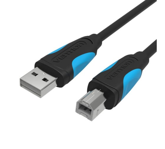 Кабель интерфейсный USB 2.0 Vention AM/BM VAS-A16-B300 3 м, черный,