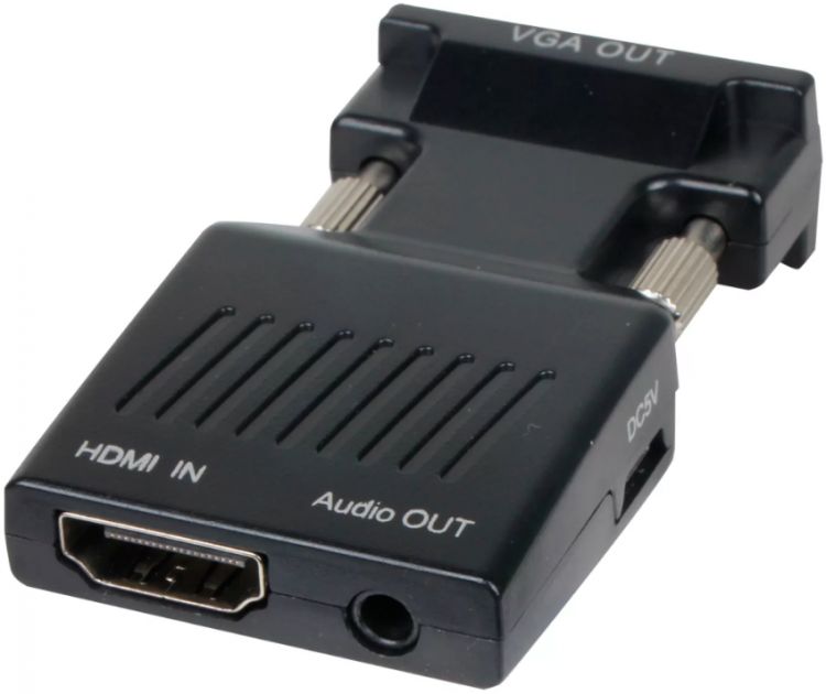 Переходник HDMI-VGA VCOM CA336A (F)/(M) audio,1080*60Hz