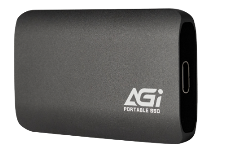 Внешний SSD USB 3.2 Gen 2 Type-C AGI AGI1T0GIMED138 ED138 1TB 565/504MB/s 200TBW aluminum iron gray RTL