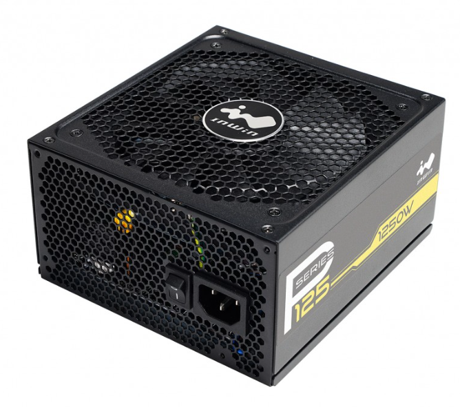 Блок питания ATX InWin P125 6188711 1250W APFC 80PLUS Gold 135mm fan full modular