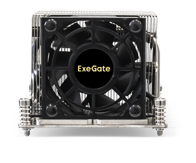   Xcom-Shop Кулер Exegate ESNK-P0048AP4.PWM.2U.2011.Cu EX293443RUS LGA 2011/2066 (Al+Cu, 80mm fan, 2100-6800RPM, 52dBa, 4-pin PWM, TDP 135W) retail box