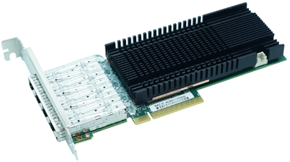 Сетевой адаптер  LR-LINK LRES1024PF-4SFP+ Intel 82599 4xSFP+ 10Gbps PCIe v3.0 x8