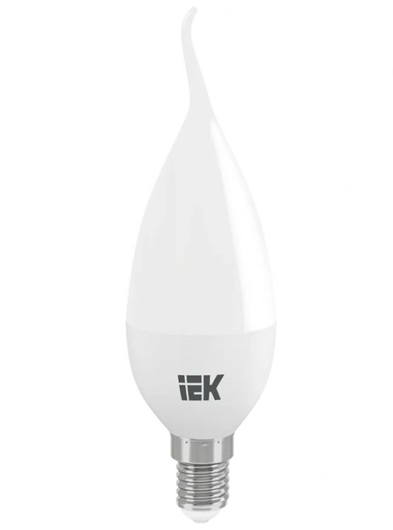 Лампа светодиодная IEK LLE-CB35-5-230-40-E14 Eco 5Вт CB35 свеча на ветру 4000К нейтр. бел. E14 450лм 230-240В