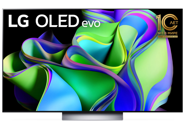 Телевизор OLED LG OLED55C3RLA.ARUB 55, темно-серый/серебристый 4K Ultra HD 120Hz DVB-T DVB-T2 DVB-C DVB-S2 USB WiFi Smart TV
