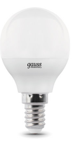 Лампа светодиодная Gauss 105101207-D LED Globe-dim E14 7W 4100К диммируемая 1/10/100