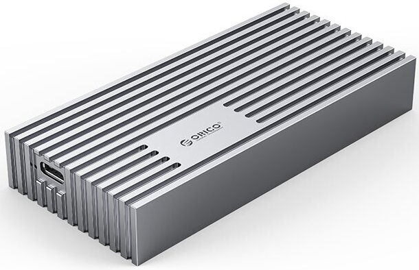 Внешние корпуса для SSD Внешний корпус Orico M234C3-U4-SV-BP для SSD M.2 NVMe, USB Type-C(m)/Type-A(m)+Type-C(m), серебристый