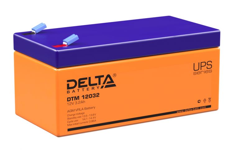 Батарея Delta DTM 12032 12В 3.2Ач 134х65х67мм