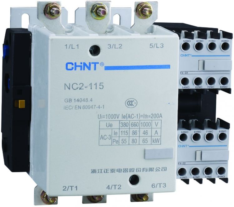 Контактор CHINT 671690 NC2-115 115А 380-415В/АС3 50Гц