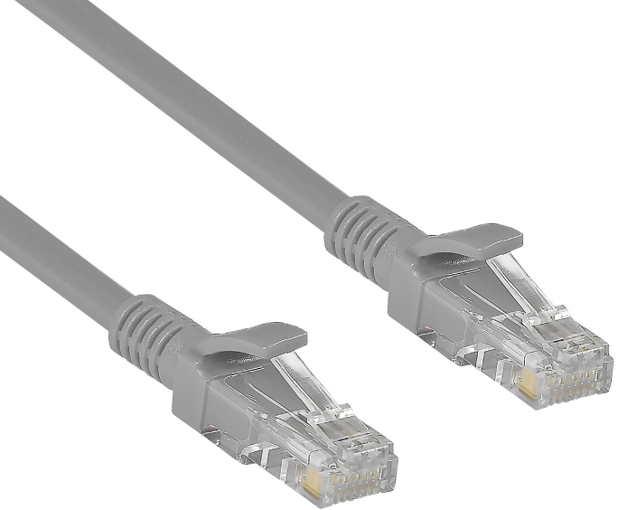 Кабель патч-корд U/UTP 5e кат. 7.5м Exegate UTP-RJ45-RJ45-5e-7,5M-GY EX190990RUS серый