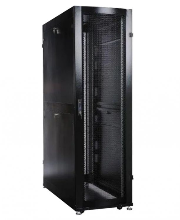 Шкаф напольный 19, 42U Schneider Electric LCSR3350 1992x750x1200 мм, передняя одностворчатая и задняя двустворчатая перфорированные двери, черный