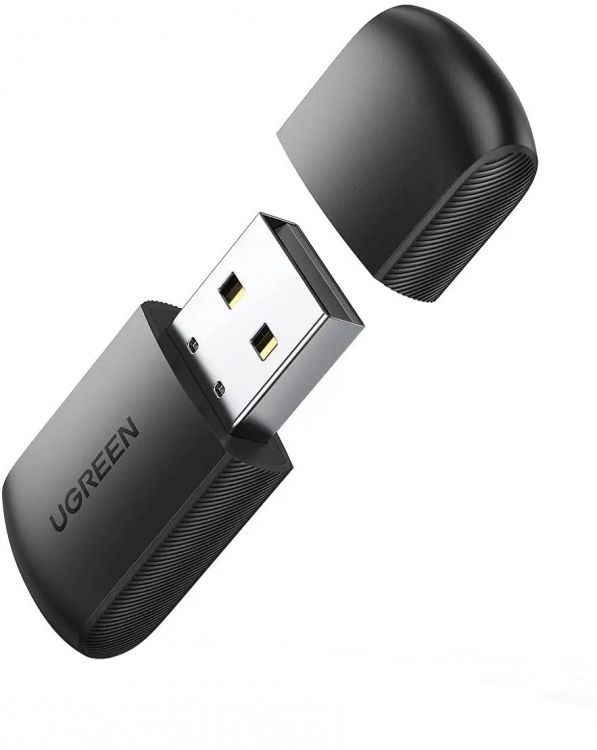 Переходники Адаптер UGREEN CM448 20204_ двухдиапазонный, AC650 11ac Dual-Band Wireless USB, черный