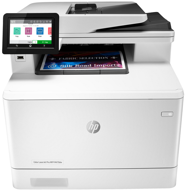 МФУ лазерное цветное HP Color LaserJet Pro M479dw W1A77A А4, 27/27 стр/мин, дуплекс, 512Мб, USB, Ethernet, Wi-Fi, BT