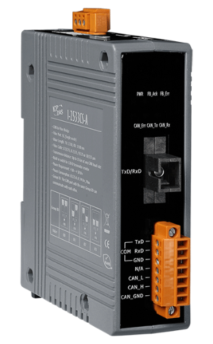 Преобразователь ICP DAS I-2533CS-A CR CAN to Single Mode Fiber Bridge ; 1 (15 Km) single mode, SC connector, TX 1310 nm, RX 1550 nm (RoHS)