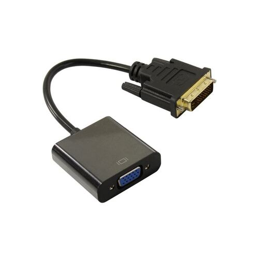 Кабель DVI-D-VGA Exegate EX-CC-DVID-VGAF-0.2 EX294677RUS (25M/15F, 0,2м, позолоченные контакты)