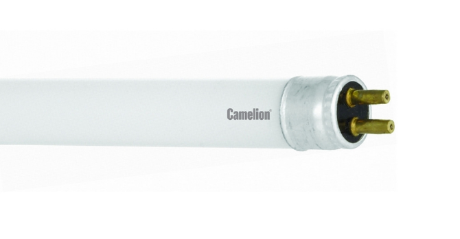 Лампы люминесцентные Лампа люминесцентная Camelion FT5-8W/54 8Вт, G5, 220В, 6500К, 480лм, 10000 часов работы, L=302,5мм, трубчатая колба Т5 (диаметр 16 мм) (3332)