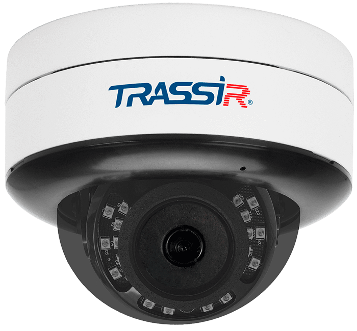 Видеокамера IP TRASSIR TR-D3121IR2 v6 2.8 уличная 2Мп с ИК-подсветкой. 1/2.7 CMOS, объектив 2.8 мм, поддержка кодека H.265+, real WDR (120dB), 3D-DNR