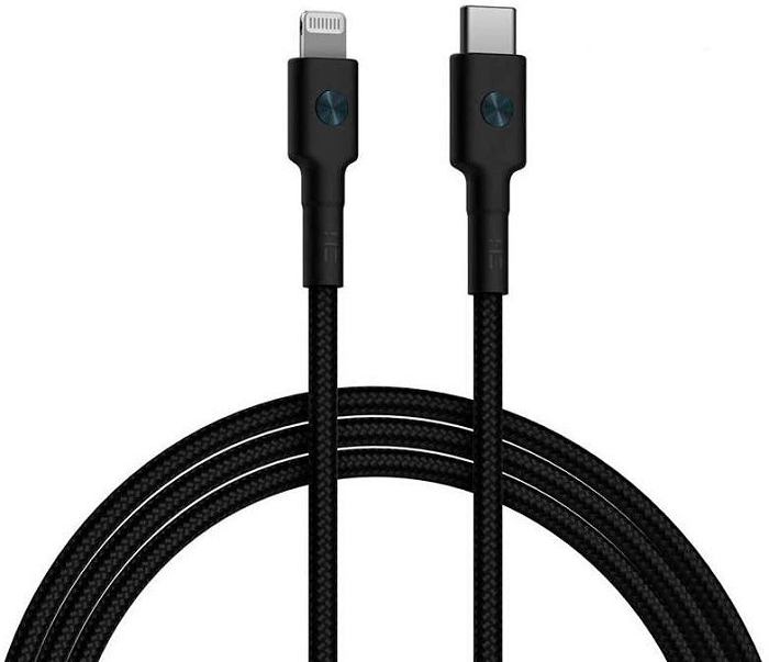 Кабель интерфейсный ZMI AL873K Black USB Type-C/Lightning, черный, 1м