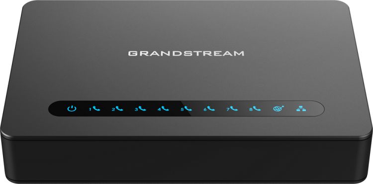  Адаптер IP-телефонии Grandstream HT-818 аналоговый телефонный SIP, 8 портов FXS, 2 порта Ethernet 10/100/1000