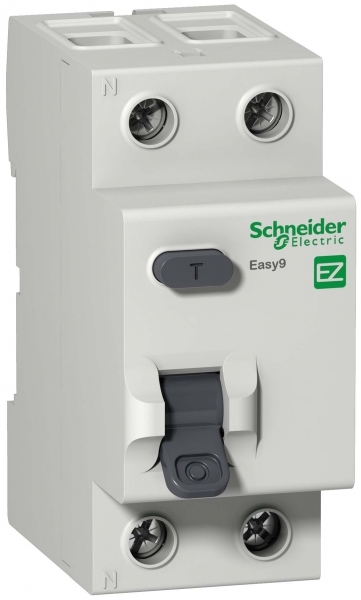 Выключатель дифференциального тока (ВДТ, УЗО) Schneider Electric EZ9R34225 EASY 9 2П 25А 30мА AC