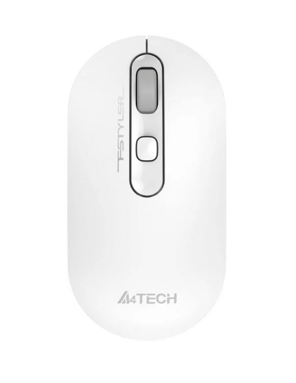 Мышь Wireless A4Tech FG20S USB WHITE белый/серый оптическая (2000dpi) silent USB для ноутбука (3but) 1929939