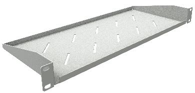 Полка SNR SNR-SHELF-04020-20GC консольная для шкафов глубиной 400мм (глубина полки 200мм), нагрузка 20кг, серая