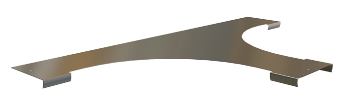Крышка Hyperline RST-СDT-100-15-0,8-R100-SZ разветвителя одностороннего плавного 100x15 R100-0,8 мм