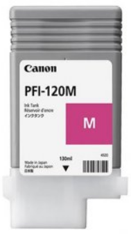 CANON картриджи для широкоформатных принтеров Картридж Canon PFI-120 M 2887C001 красный для imagePROGRAF TM-200/TM-205, TM-300/TM-305 130 мл.