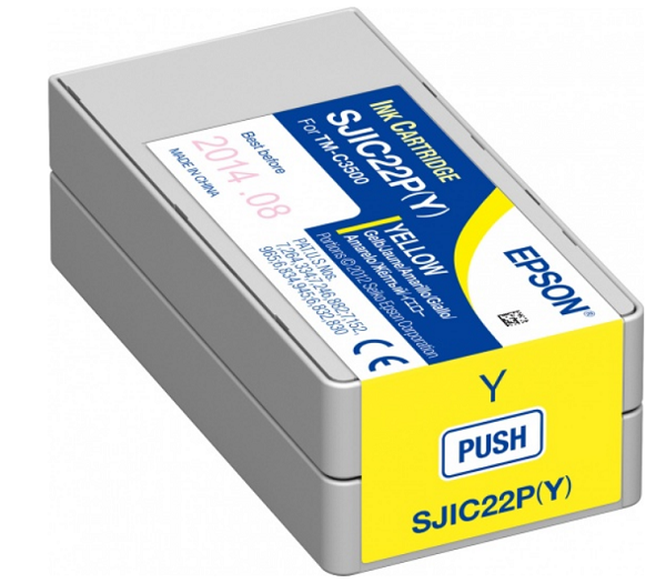 Картридж Epson SJIC22P(Y) C33S020604 INK CARTRIDGE FOR TM-C3500