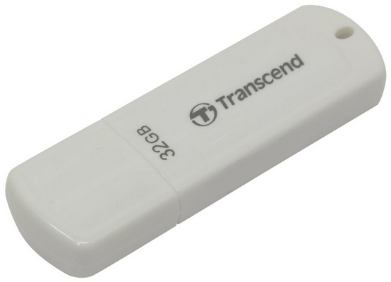   Xcom-Shop Накопитель USB 2.0 32GB Transcend JetFlash 370 TS32GJF370 белый