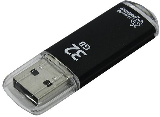Накопитель USB 2.0 32GB SmartBuy SB32GBVC-K SB32GBVC-K V-Cut черный