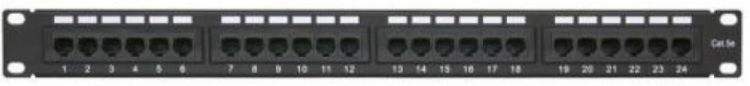 Патч-панель ULAN UEC-URP-24-UD2 19, 1U, Cat 5e, 24 порта RJ45 (8p8c), неэкранированная, Dual IDC (110/KRONE)