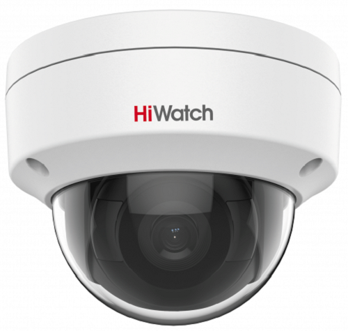 Видеокамера IP HiWatch IPC-D022-G2/S 2Мп с EXIR-подсветкой до 30м 1/2.8 Progressive Scan CMOS, 4мм, 87°, механический ИК-фильтр, 0.005лк F1.6, H.265/