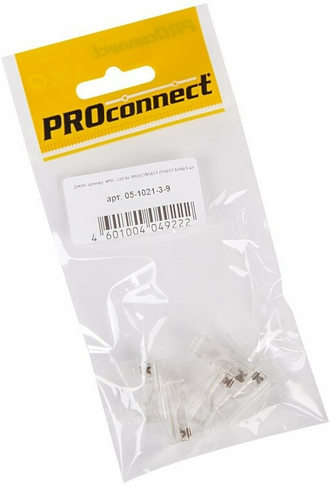 Коннектор PROconnect 05-1021-3-9 RJ-45(8P8C) под витую пару, UTP, категория 5e (15 µ/ 15 микродюймов), пакет, 5шт