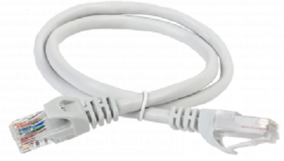 Кабель патч-корд U/UTP 5e кат. 10м. ITK PC01-C5EU-10M RJ45/RJ45, PVC, серый