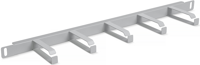  Кабельный организатор Cabeus JB08-0,5U-GY горизонтальный 19 0.5U, 5 колец, металлический, цвет серый (RAL7035)