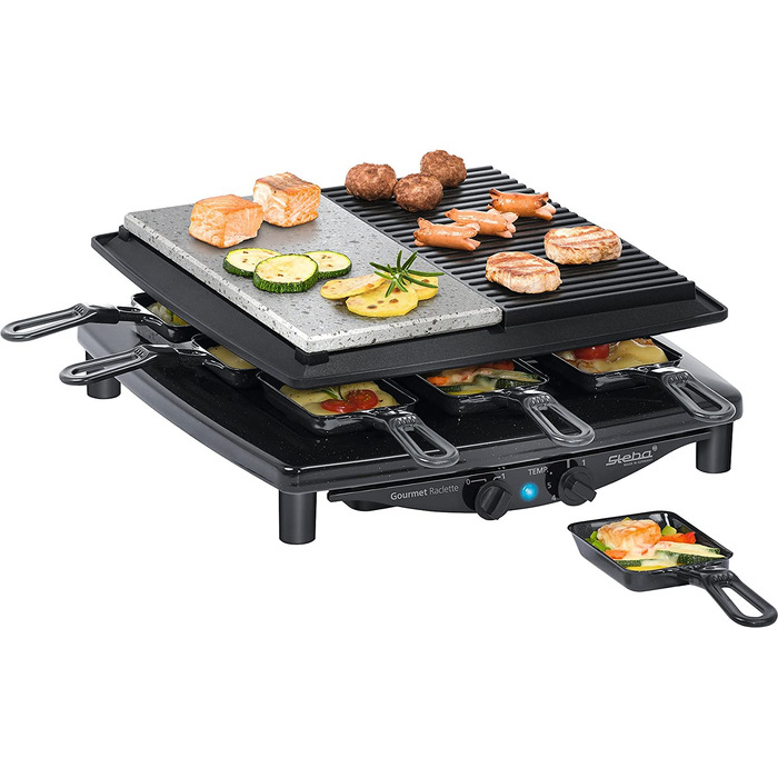 Steba Раклетница Steba RC 4 Plus Gourmet / 1450 Вт / на 8 человек / 29 x 14.5 см