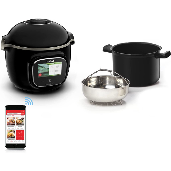 Moulinex Интеллектуальная мультиварка Moulinex Cookeo Touch / 1600 Вт / 6 л / Touch Connect WiFi / черный