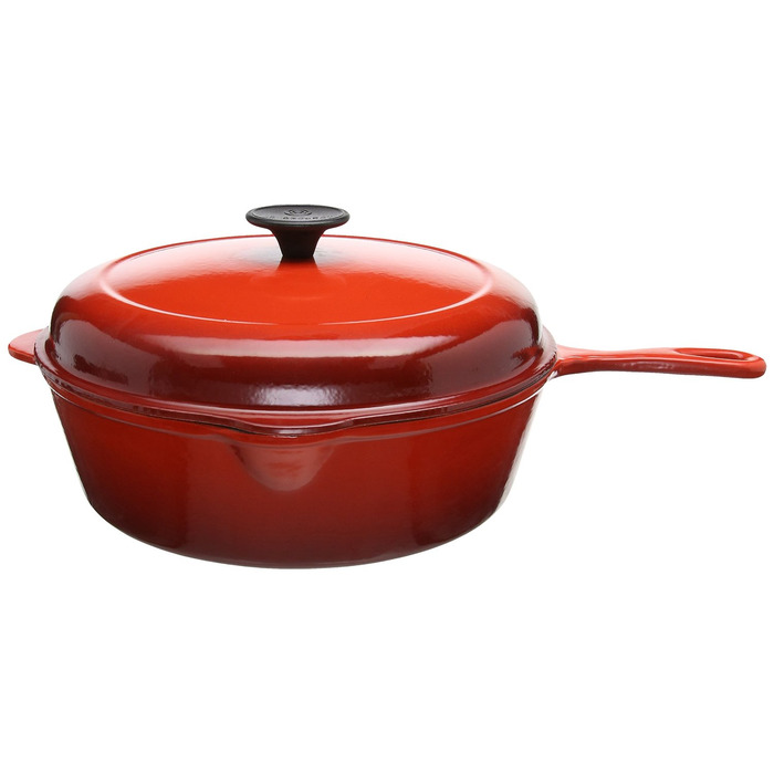 Le Creuset Гусятница / жаровня с длинной ручкой 27 см, вишневый Le Creuset