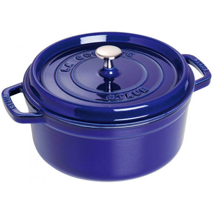 Staub Кокот круглый 26 см, темно-синий Staub